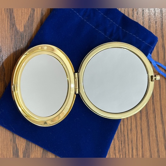 Monet Gold and Black Bee Compact Mirror - Picture 3 of 9